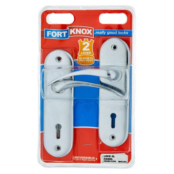 FORT KNOX 2-Lever Lockset Steel Lock Chrome Plated Handles Q:1 M4I10U