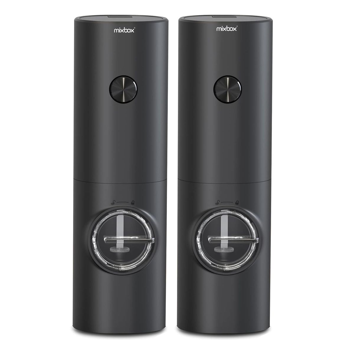 Mix Box 2 Piece Adjustable LED Electric Salt& Pepper Gravity Sensing Grinder