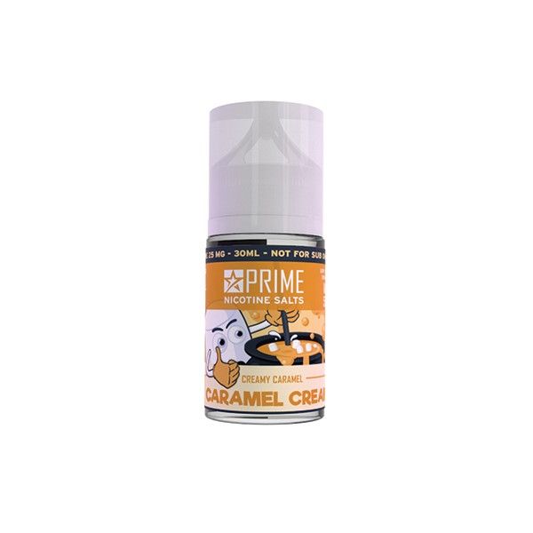 30ml Prime Nicotine Salts Vape Juice 25MG - Caramel Cream
