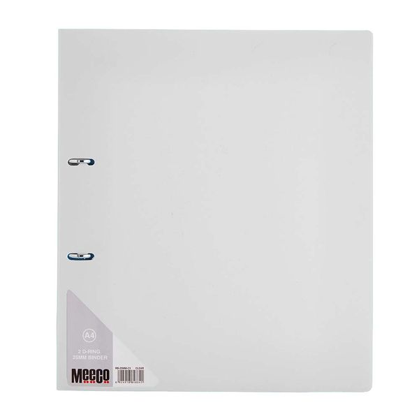 Meeco 25mm 2 D-Ring Binder - Clear