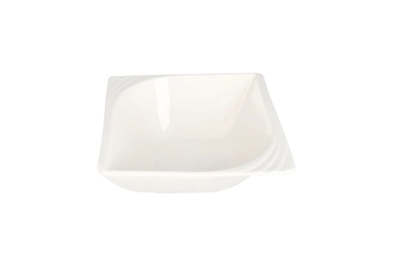 White Decorated Serving Bowl 14cm - Set of 8