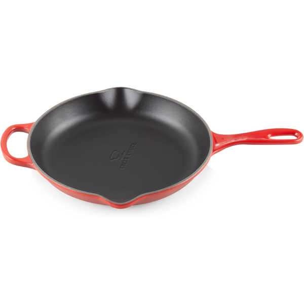 Chefs Choice Red Cast Iron Enamel Pan