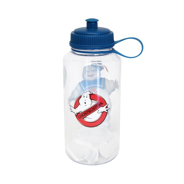 Ghostbusters Stay Puft 32OZ Water Bottle W/Molded Ice Cubes
