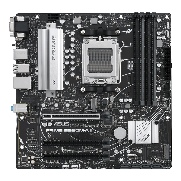 ASUS PRIME Motherboards B650M-A II, AMD AM5 B650 Micro-ATX AMD Motherboard