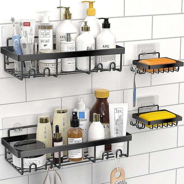 Sulfar 4 in 1 Self Adhesive Organizer Combo Racks and Shelves