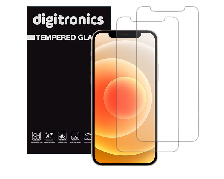 Protective Tempered Glass for iPhone 12 Mini - Pack of 2