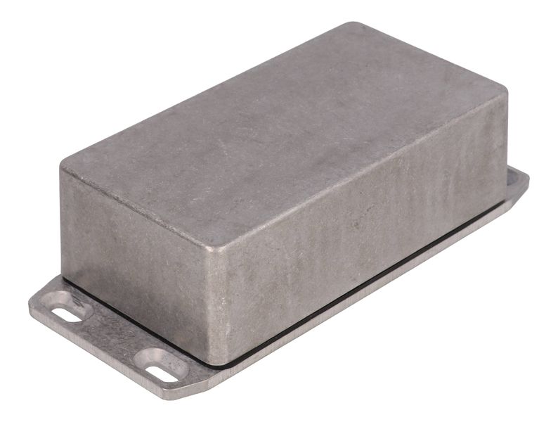 1590WNFL Diecast Aluminum Flanged Lid Enclosure - IP65, 121×66×40mm