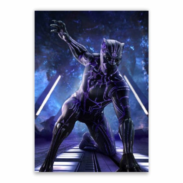Black Panther Purple Poster - A1