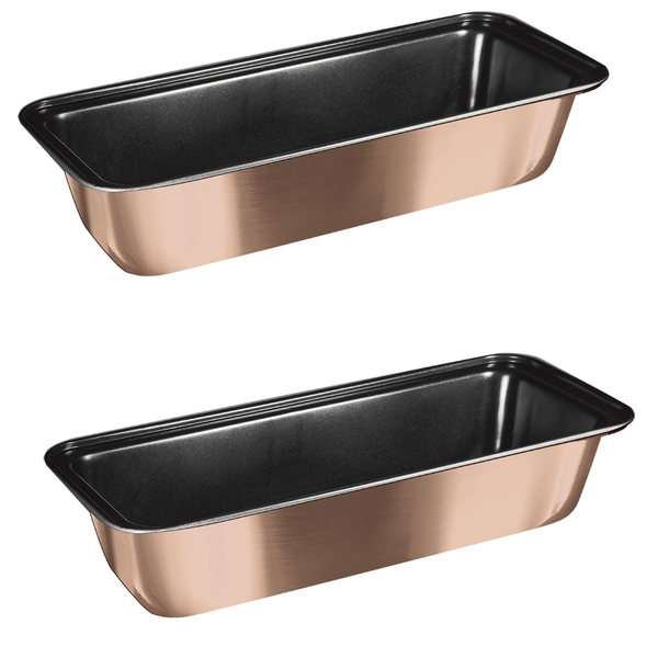 Berlinger Haus 33cm Titanium Coating Loaf Pan - Rose Gold - Set of 2