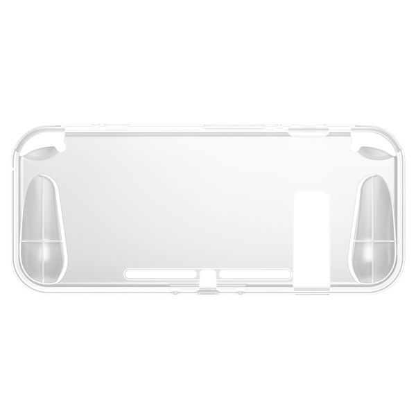 Transparent TPU Case Cover Compatible with Nintendo Switch OLED with Easy-grip