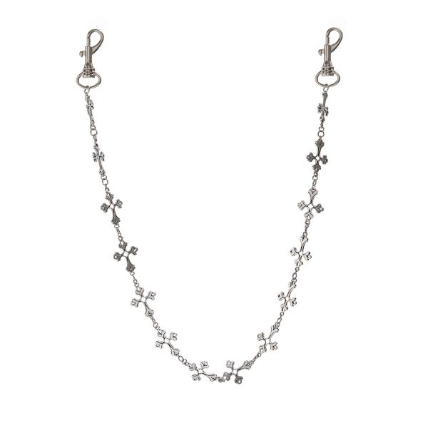 Jeans Chain - Punk Hip Hop Rock Chain Cross Charm Waist Wallet Chain Belt