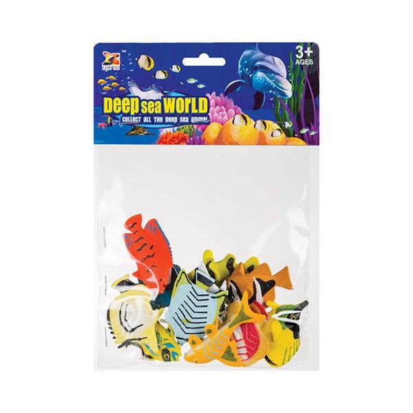 Bulk Pack x 3 Plastic Animals Ocean 12pcs 20cm