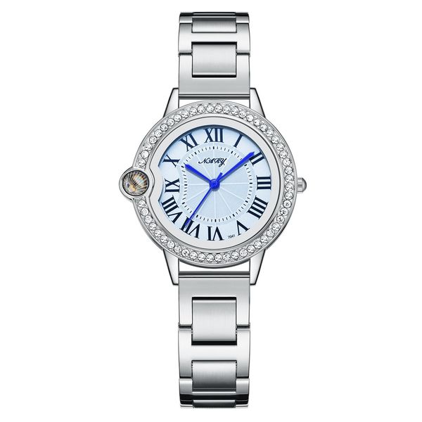 NARY Confession Balloon Women's Quartz Watch Light Luxury Retro Blue Needle