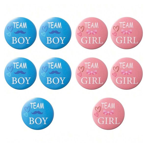 Pack Gender Reveal Baby Shower Badges