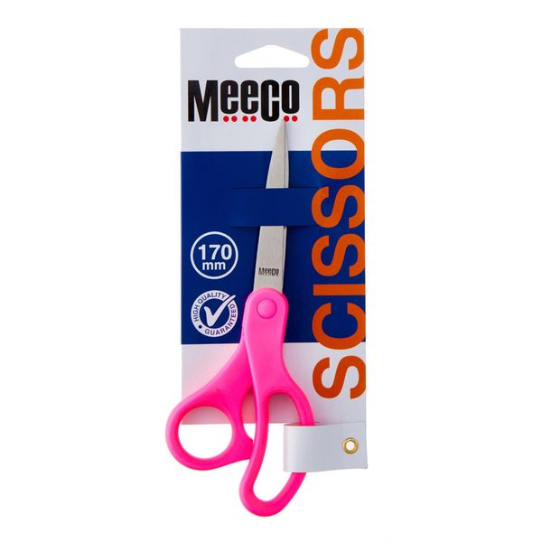 Meeco Executive Neon Scissors - 170mm - Pink