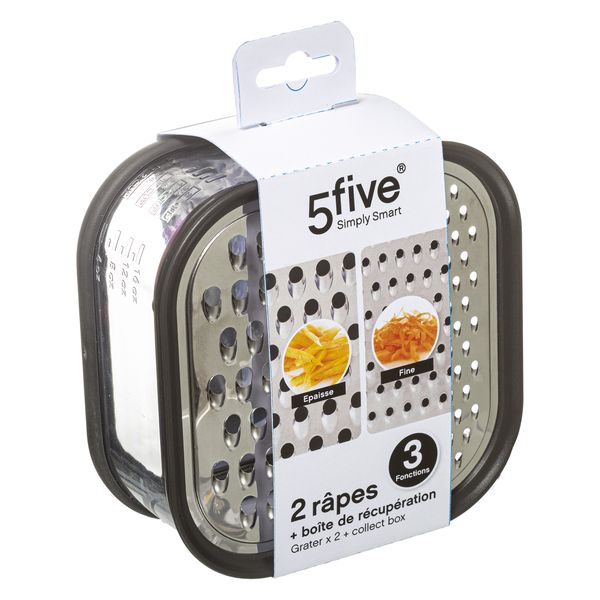 5five Square Grater and Polystyrene Container