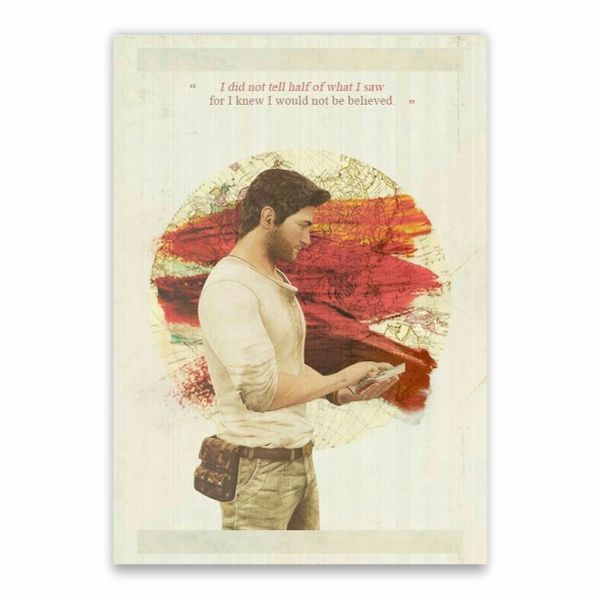 Nathan Drake Quote Poster - A1