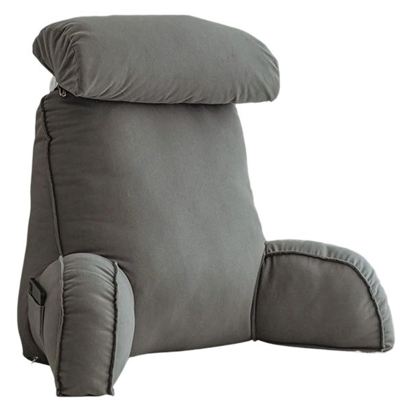 Reading Pillow Bed Chair Pillow with Arms Headrest Bed Rest Back Pillows