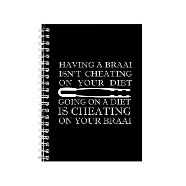 Braai Notebook Gift Idea Writing Book Notepad Pad 34