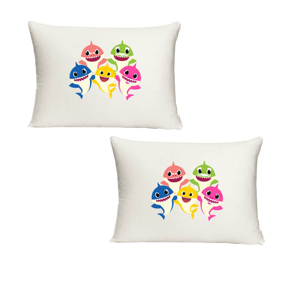 BG - Baby Shark Family Twin Standard Pillow Cases