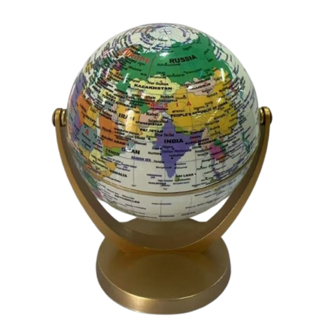 Educational Earth Globe with World Ocean Map - Spinning Design Image