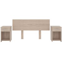 YB Ambiente Bento Plaza Headboard With Nightstand Flatpack - Teka