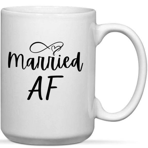 Married AF Anniversary Valentine Birthday Christmas Gift Mug