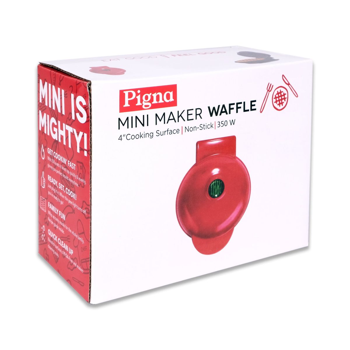 Pigna Mini Waffle Maker South African Plug 10cm Cooking Area Shop