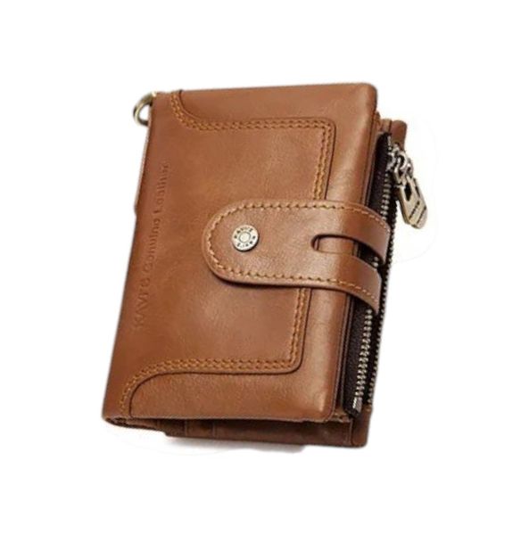 Kavi's Chained RFID Men's Leather Wallet