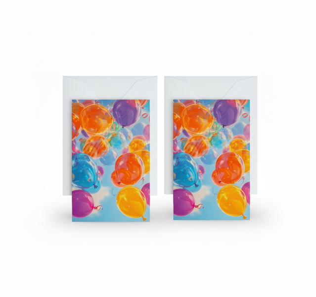 Themed Greeting Cards Set with Envelopes for All Occasions - 2 Pack