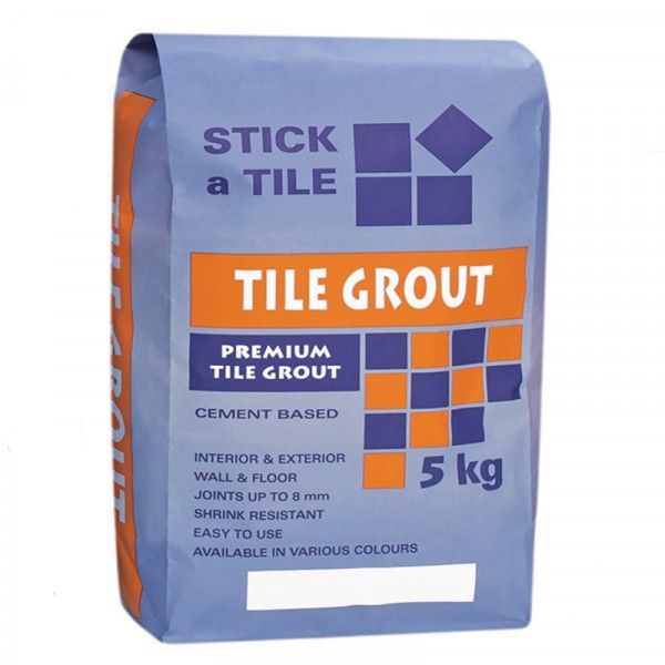 Bulk Pack 2 x Stick A Tile Grout - 5kg - Super White