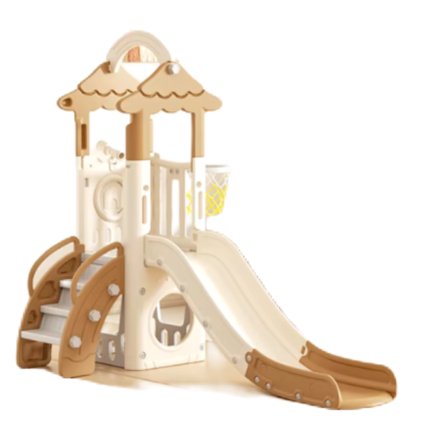 Tree House Playhouse, Single Slide, Basketball Hoop, Telescope