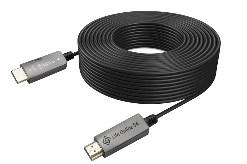 Fiber Optic HDTV Cable 100M 8Kx4K HDMI 2.1 Cable 48Gbps