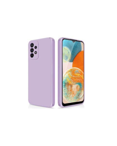 Liquid Silicone Back Case For Samsung Galaxy A23- Purple