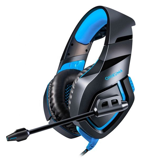 Cell N Tech ONIKUMA K1-B Bass Noise Canceling Gaming Headphone Blue&amp;Black