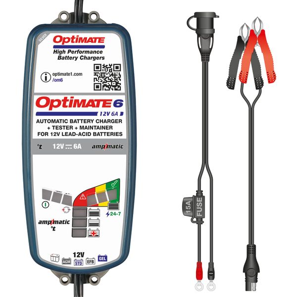 OptiMate 6 - TM-360, 12 Volt 6 Amp Ampmatic Charger