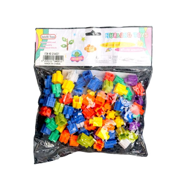 Creativity Building Block Puzzle Connector Multicolor Toy Set - 001