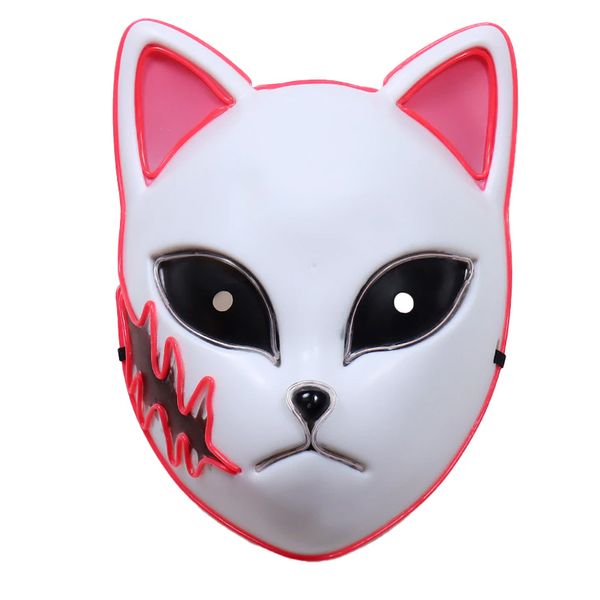 Demon Slayer Kimetso no Yaiba Sabito Anime Inspired Cosplay LED Face Mask
