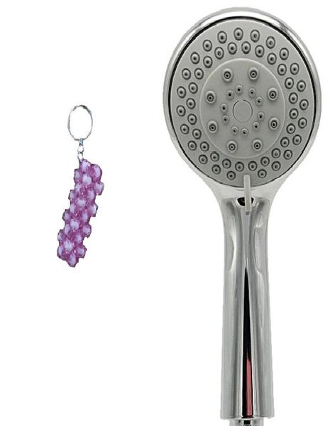 Brushed Nicke Handheld Shower Head with High Pressue rAnd A Keyholder