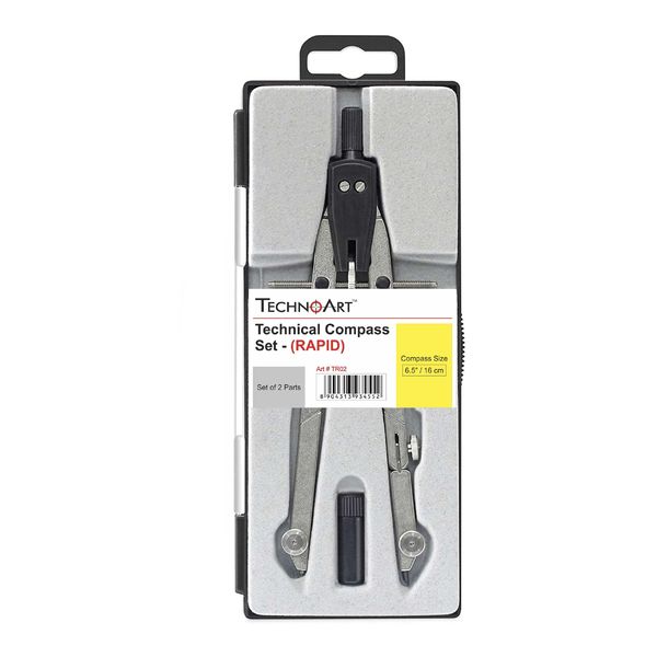 TechnoArt - Compass, Technical 16cm, Set of 2 - Rapid