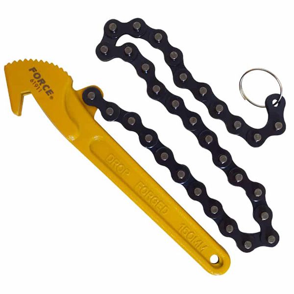Force Oil Filter Wrench Chain Fits 40 - 140Mm