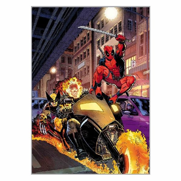 Deadpool &amp; Wolverine Motorbike Poster - A1
