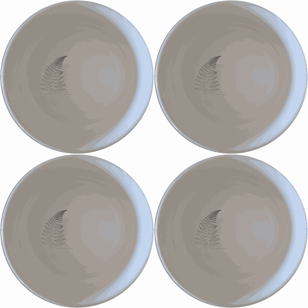 Layered Fern Fronds Maximalist Pattern Bowl Set of 4 - Range 1