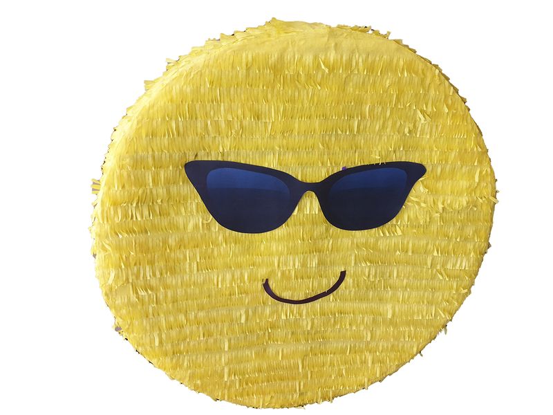 Cool Emoji Round Pinata