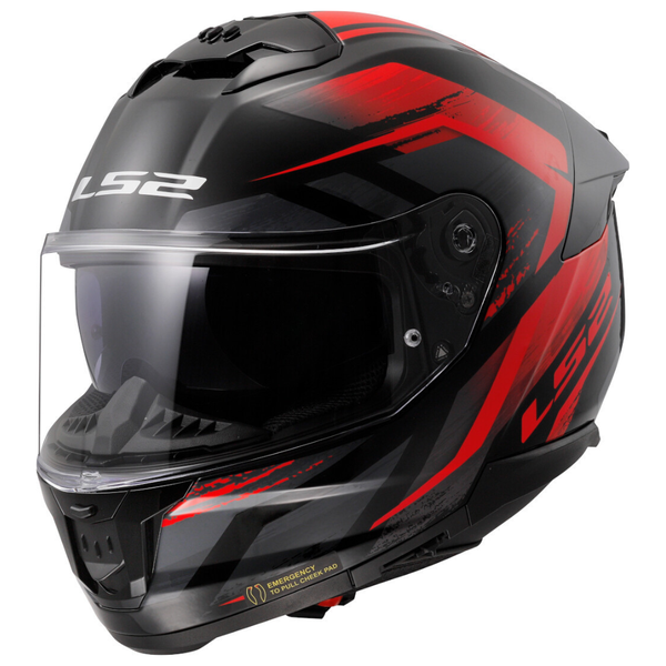 LS2 FF8O8 Stream II Fury Black/Red Helmet