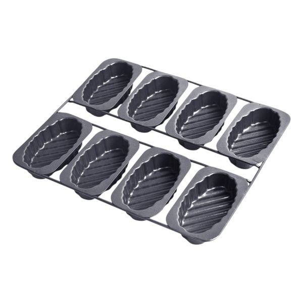 8-in-1 Oval Twill Cake Mold - Black
