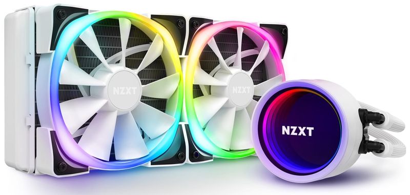 NZXT Kraken X53 AIO CPU Cooler - 240mm White (RL-KRX53-RW)
