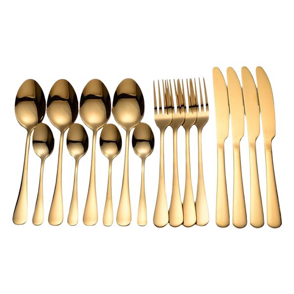 24 Piece Golden Cutlery Set 24GOLD