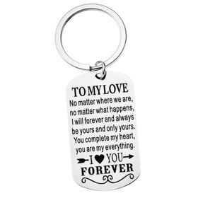 Keychain - To My Love l Love You Forever - Valentine's Day Gift