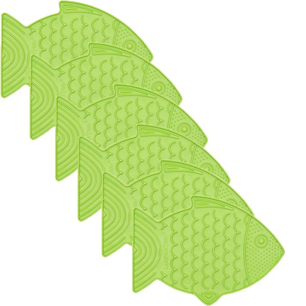 LickiMat Felix Feeding Bowl Lime - 6 Pack
